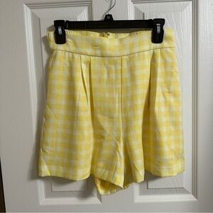 Anthro Hutch yellow paperbag shorts sz 8